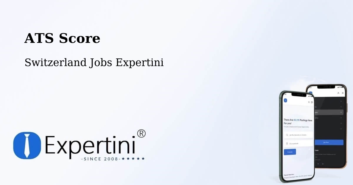 Resume ATS Score & Job Description Match Tool – Stabio - Switzerland Jobs Expertini